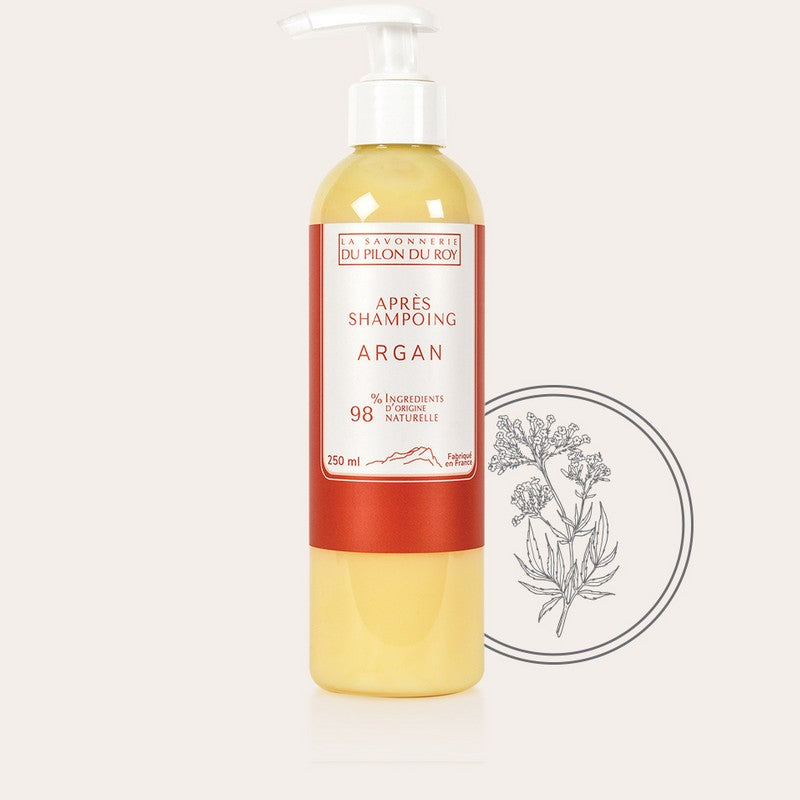 La Savonnerie du Pilon du Roy -- Après shampoing à l'huile d'Argan - 250mL