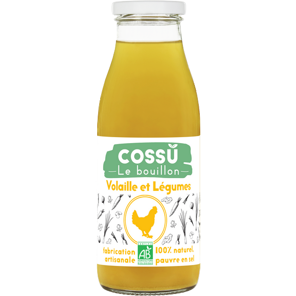 Bouillon liquide de volaille et légumes bio - 1