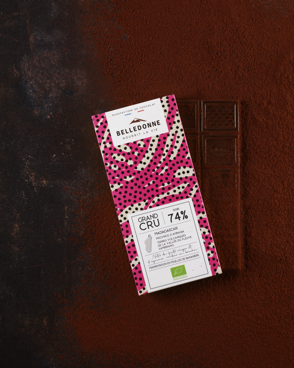 Tablette grand cru - chocolat noir 74% madagascar - 2