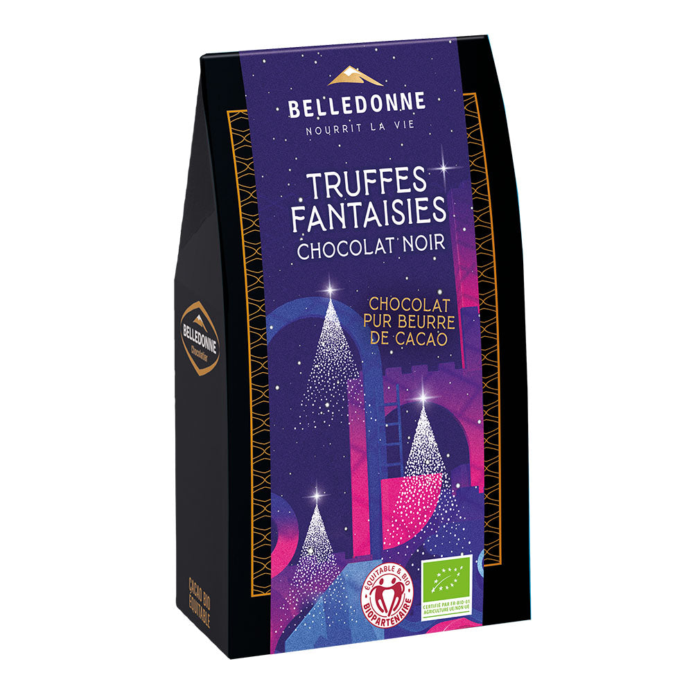 Truffe fantaisie chocolat noir 74% bio - 1
